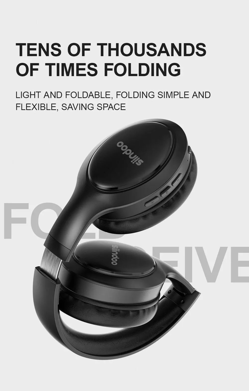 Siindoo JH-919 Wireless Headphones: Long-Lasting Battery & Deep Bass