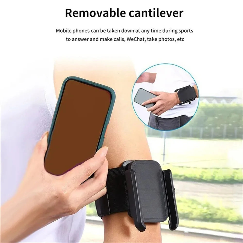 360° Rotatable Wristband Phone Holder – Car Cycling Motorcycle Universal Mount