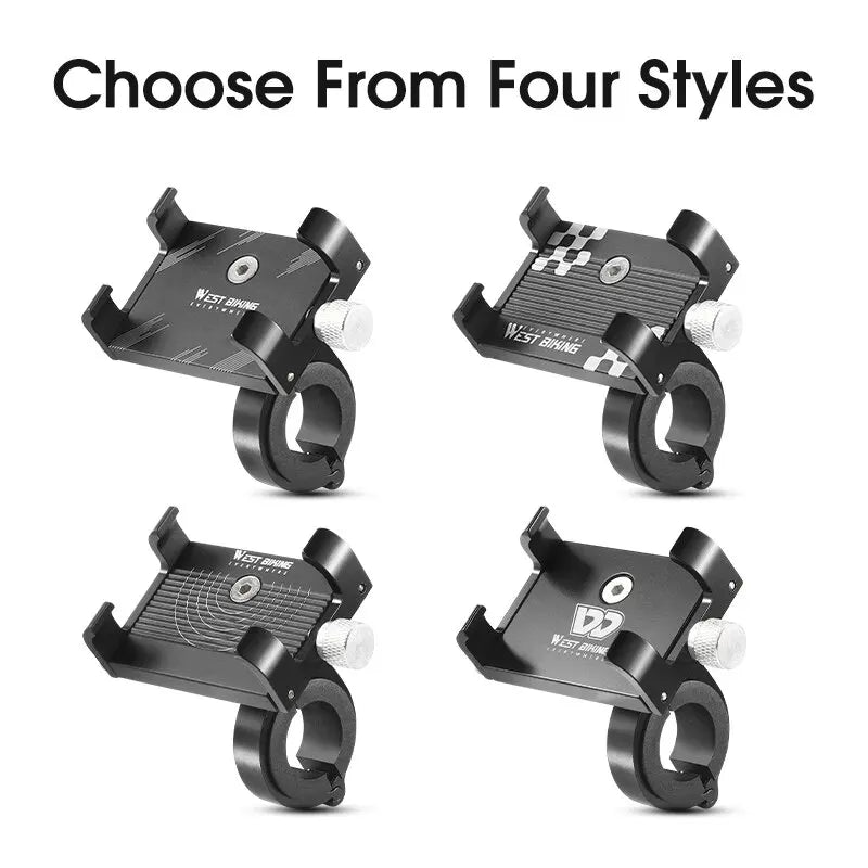 Bike Phone Mount, 77g Ultra-Light West Biking Aluminum Alloy Bracket