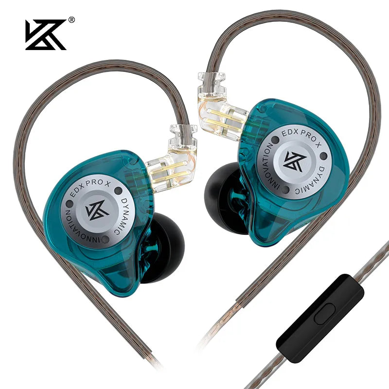 KZ EDX Pro X Wired IEM Earphones HiFi Deep Bass Detachable Cable