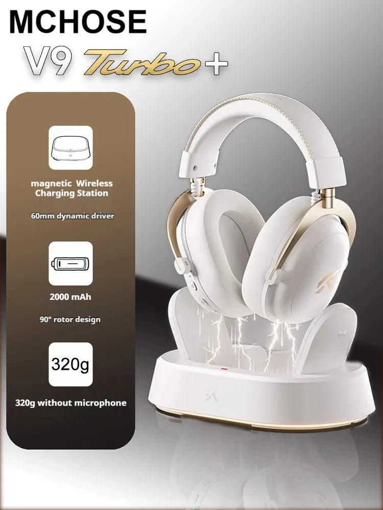 MCHOSE V9 Pro Gaming Headset Tri-Mode Wireless ANC 7.1 Surround