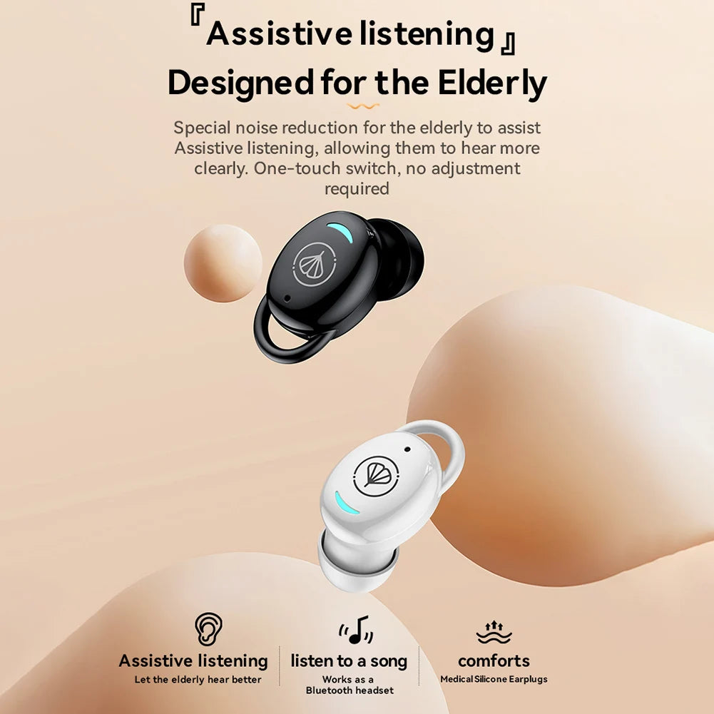Wireless Hearing Aid Earbuds for Seniors and Adults