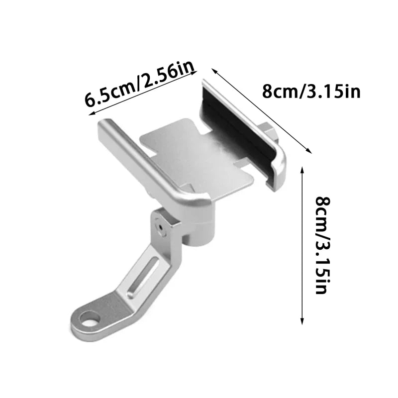 Clyine 270° Motorcycle Bike Phone Holder – Mirror & Handlebar GPS Mount