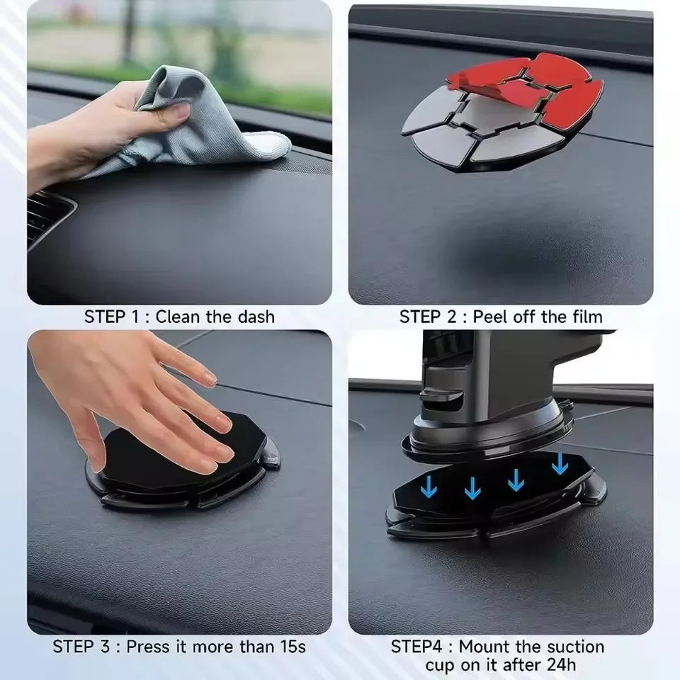Dashboard Mounting Disc for Suction Cup Car Phone Mounts