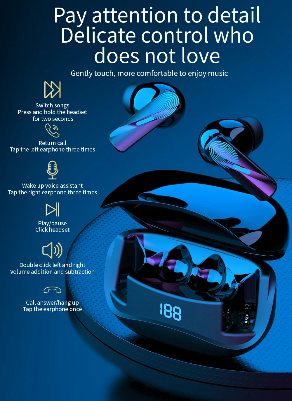 RSRDDY Bluetooth In-Ear Headphones