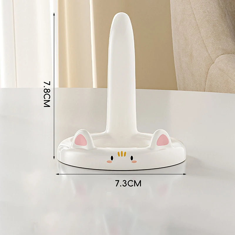 Cute Cartoon Cat Desktop Phone Holder | Creative Mini Stand Decorative Ornament | Gift Accessory