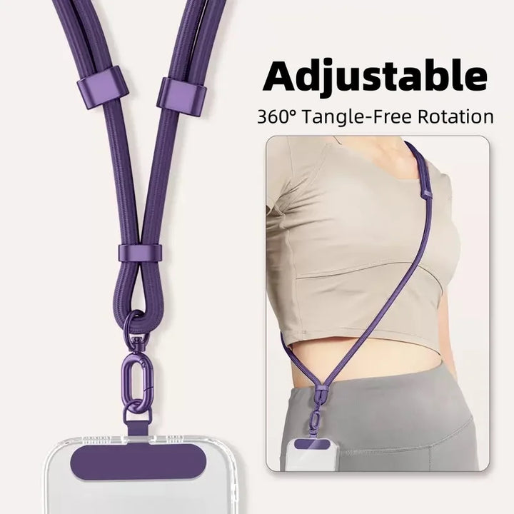 Adjustable Phone Lanyard with Anti-Lost Clip