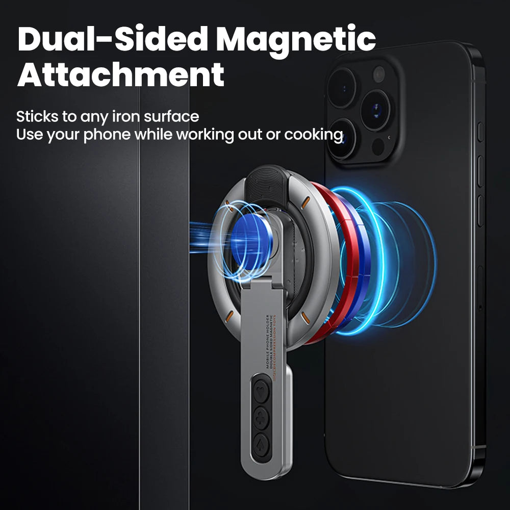 MagSafe Magnetic Phone Stand – Rotating Desk Holder for iPhone 17/16