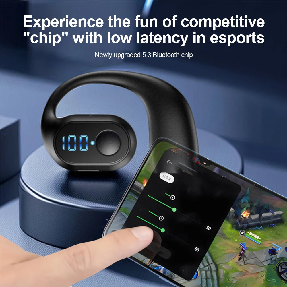 OENY Bluetooth Ear Hook Headset - Comfortable Wireless Headphones