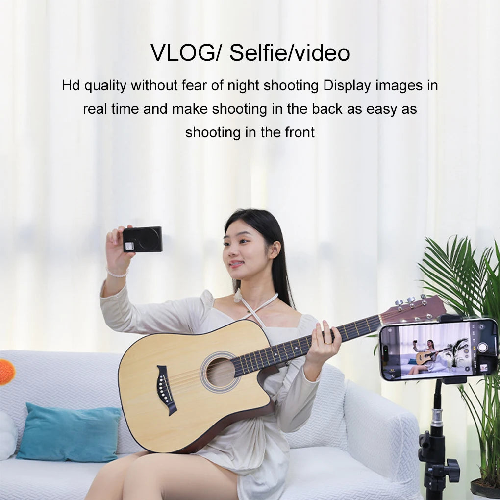 Wireless Lavalier Mic & Magnetic Monitor Kit for Smartphone Vlogging