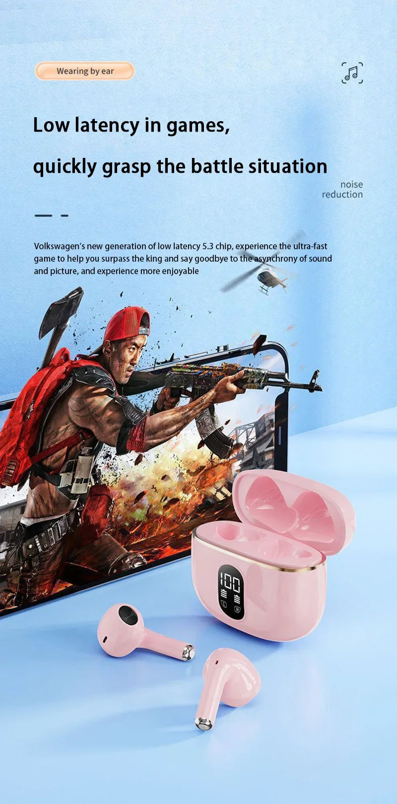 Best TWS Earbuds with Active Noise Cancellation Wireless Earphones