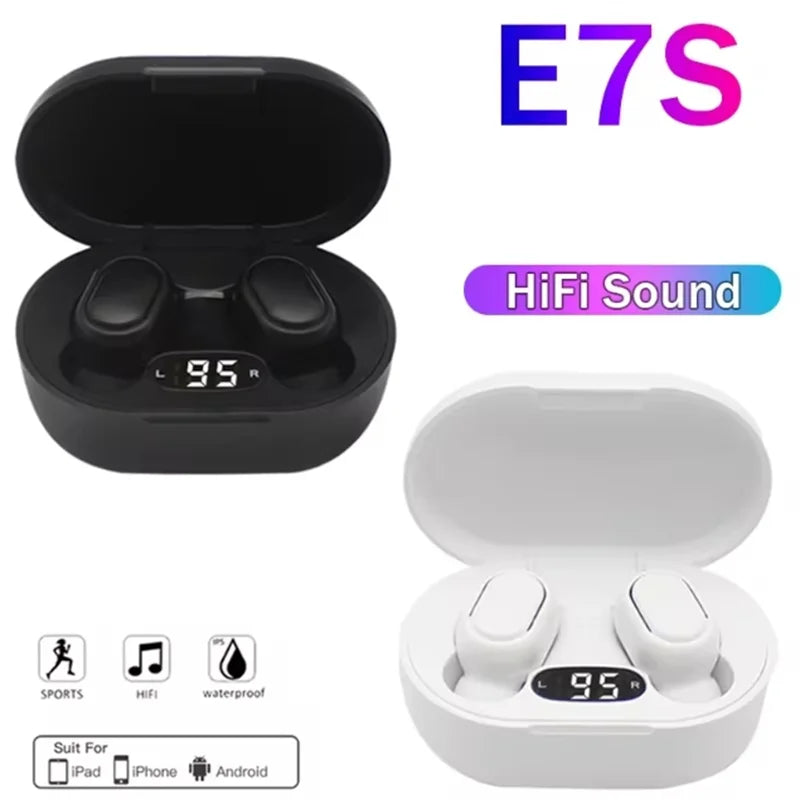 Buy E7S Wireless Earbuds with LED & Mic - Top 2026 Deals – Best E7S Wireless Earbuds LED | Free Shipping