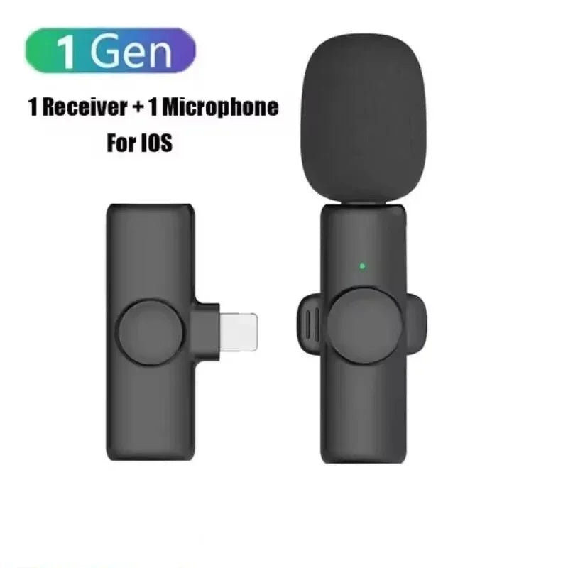 VIKEFON K11 Wireless Lavalier Microphone for iPhone and Android