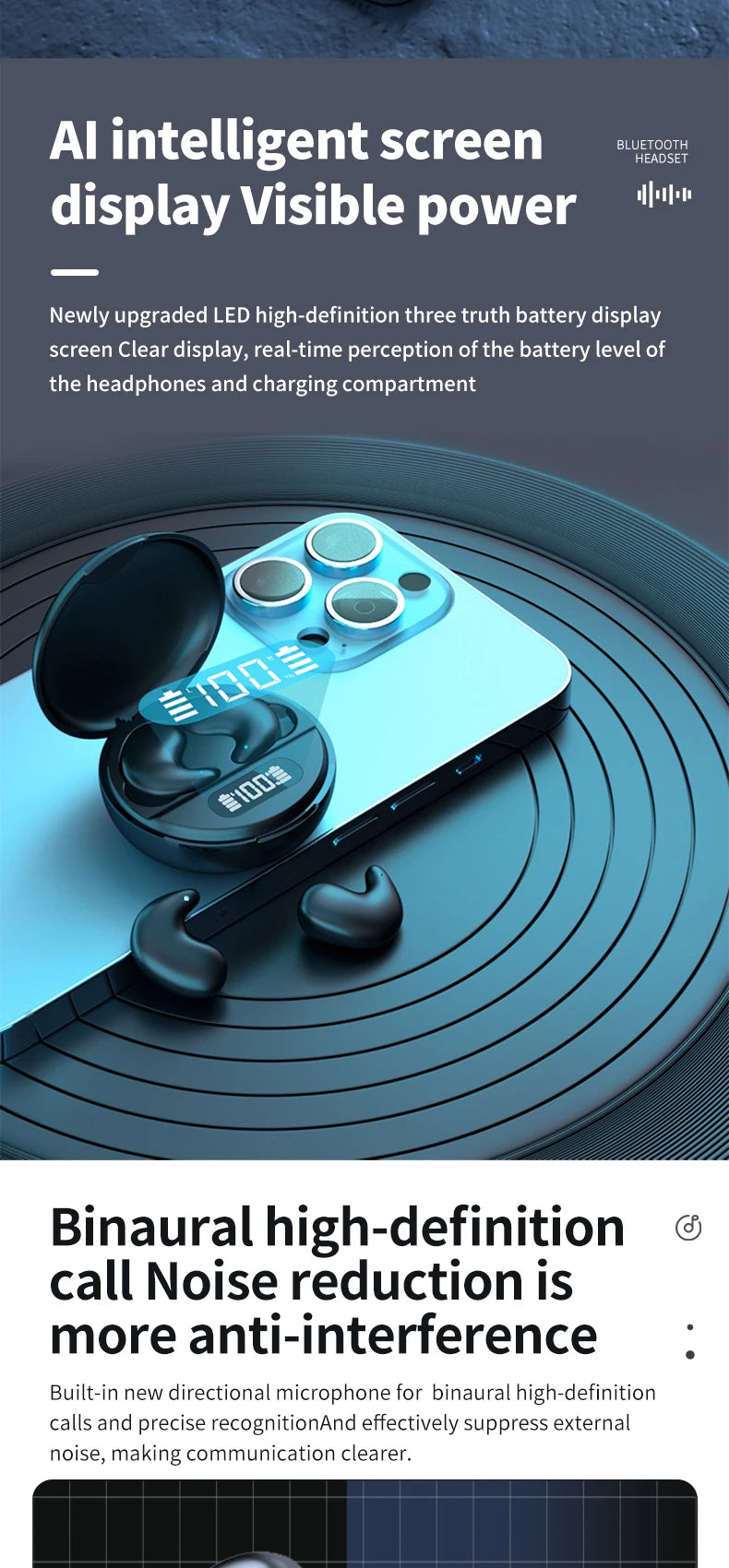 FANHANG TWS ANC Wireless Earbuds | Sport Earphones