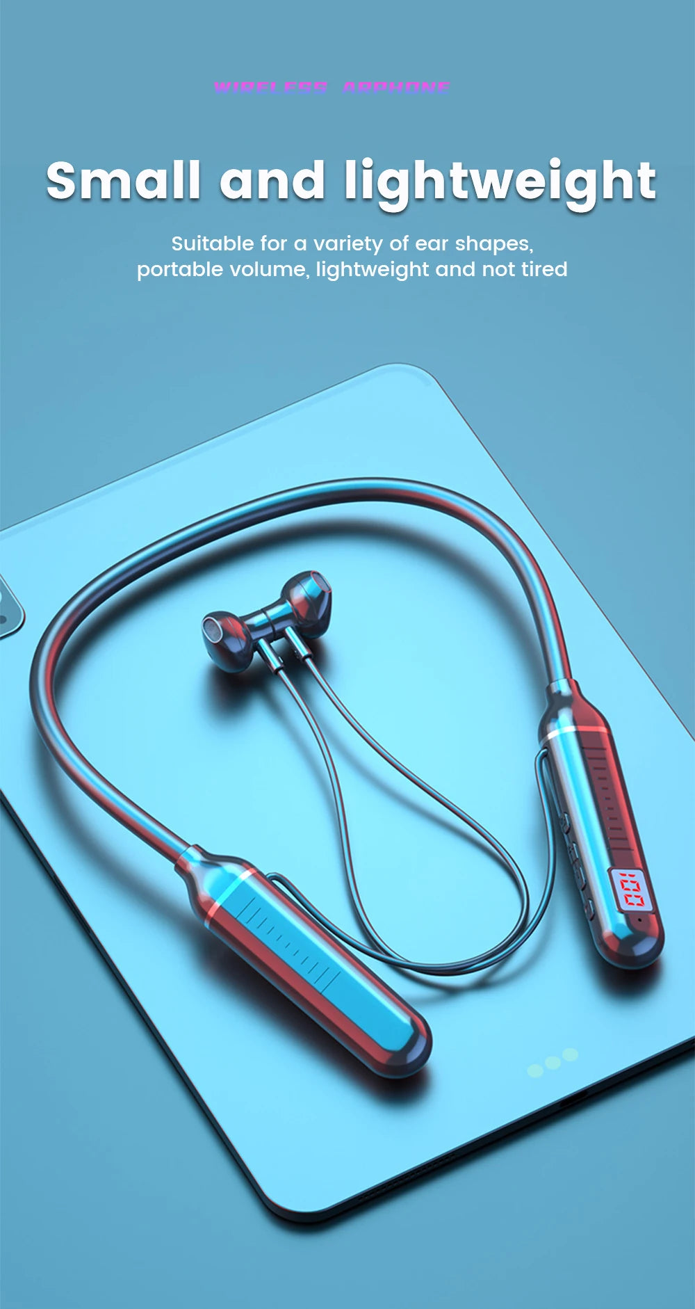 HKFZ Wireless Earbuds with Volume & Playback Controls