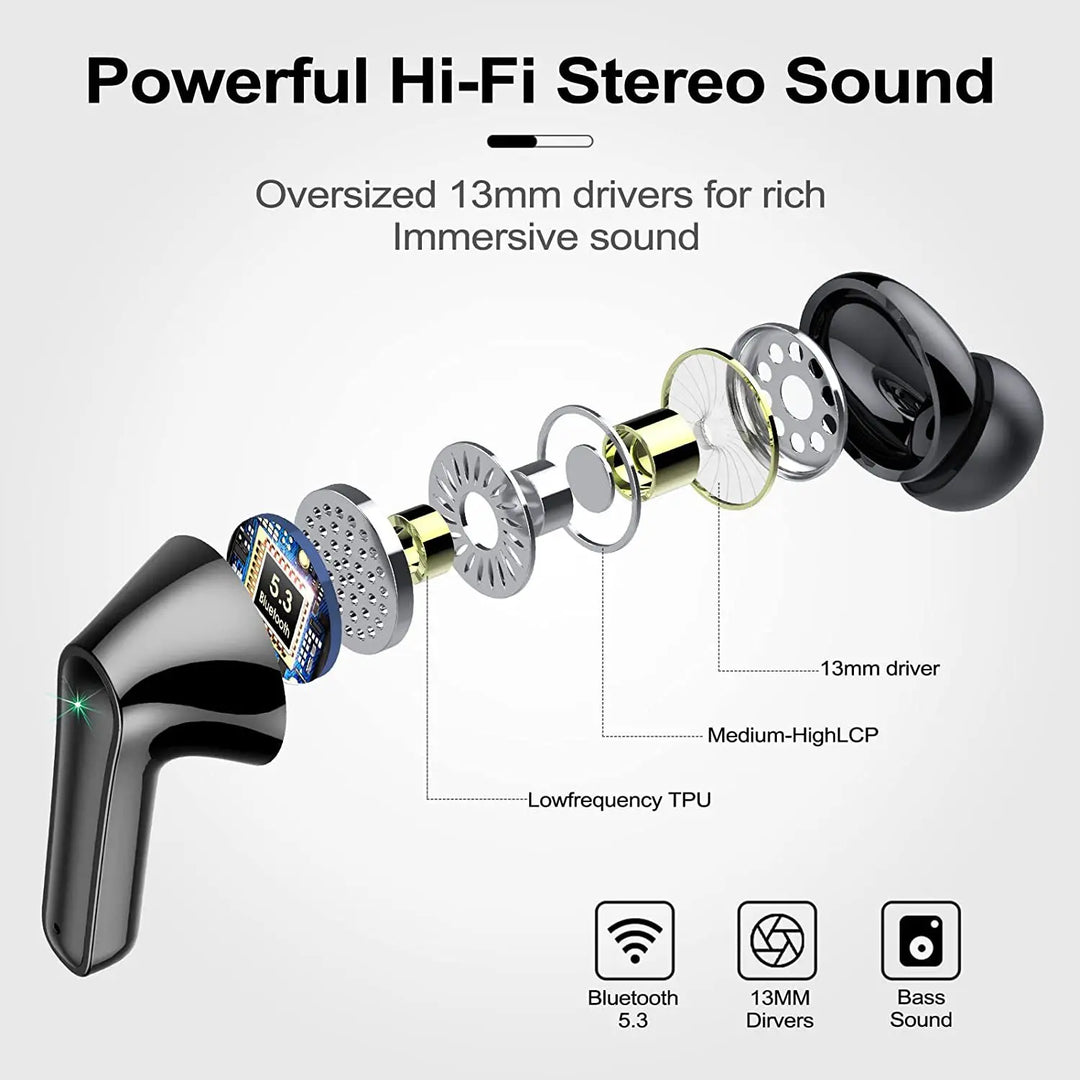 PYLV TWS Bluetooth 5.3 In-Ear Earbuds - Wireless Earbuds for Music Lovers