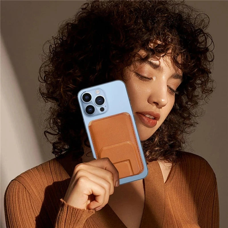 Magnetic Kickstand Wallet Case Card Holder iPhone 14-17
