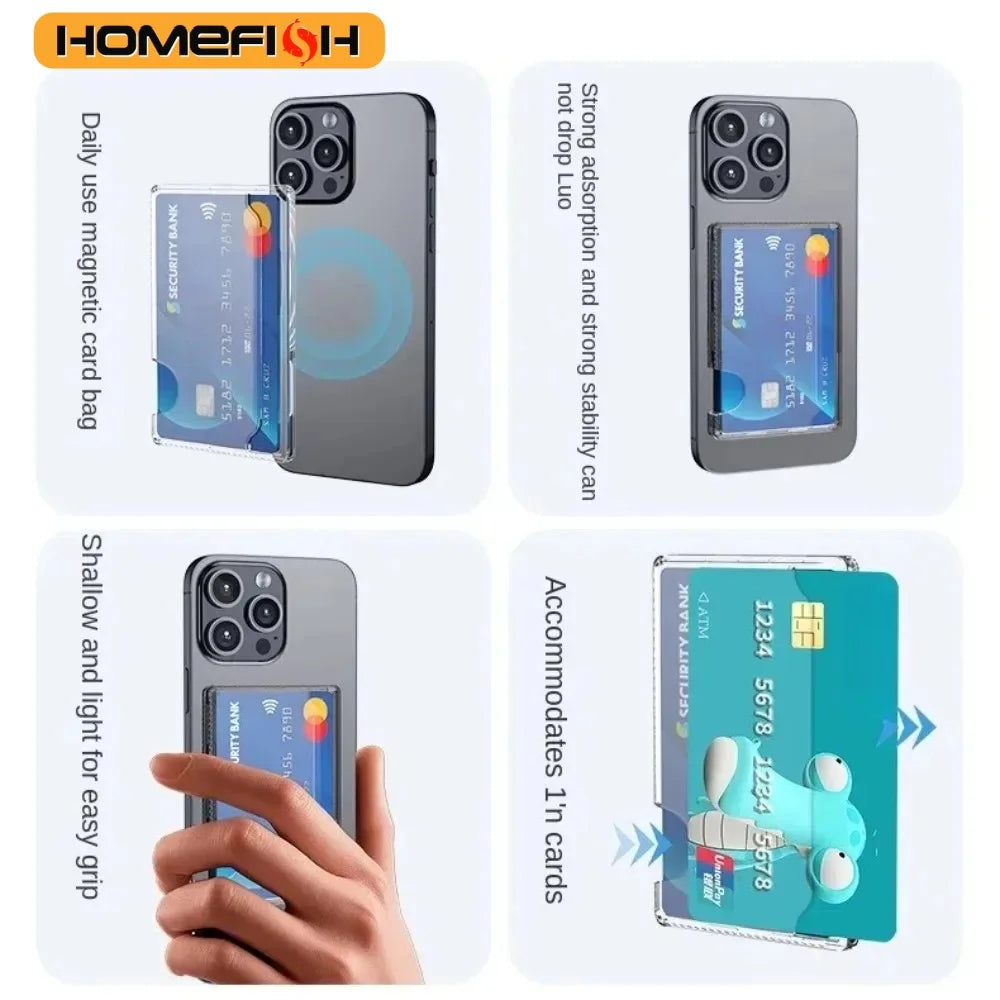 MagSafe Clear Magnetic Phone Card Holder — magsafe accessories