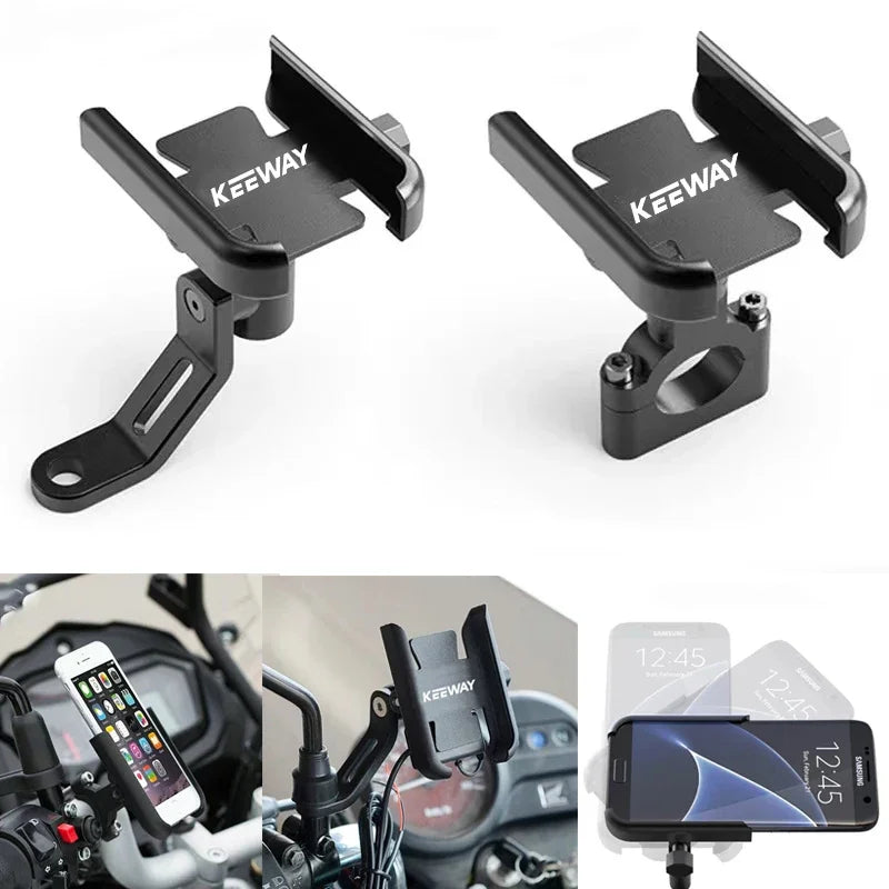 Keeway RKF 125 Motorcycle Phone Mount - CNC Aluminum Holder