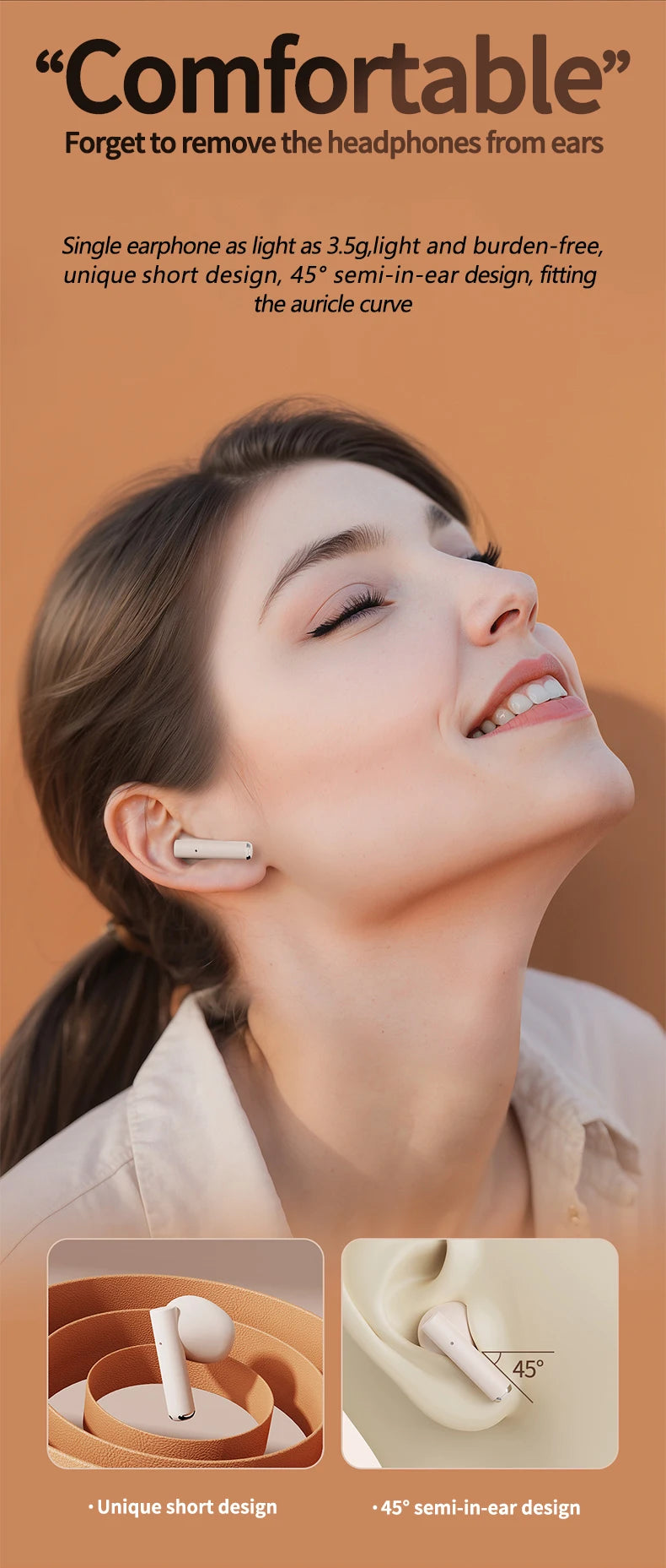 Game Wireless Earbuds with Noise Cancelling - Long Battery Life