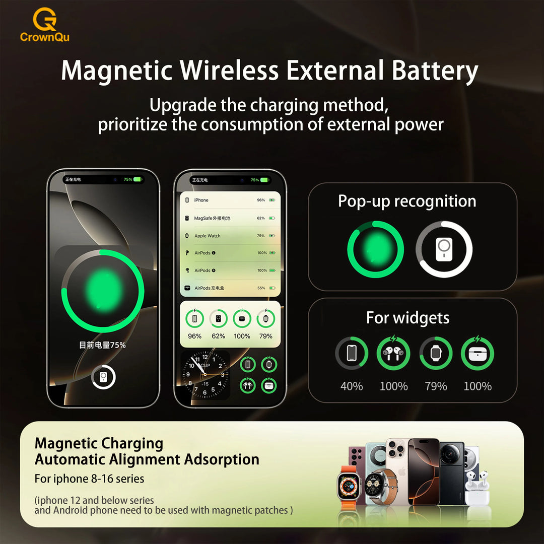 CrownQu Qi2.1 Power Bank
