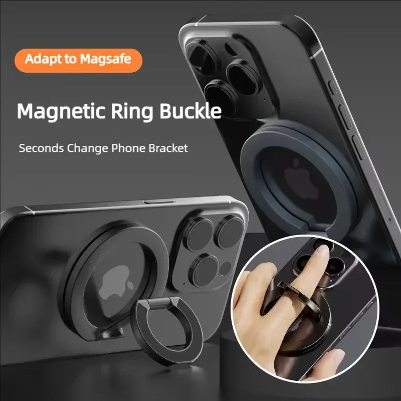 MagSafe Ring Holder & Foldable Stand – iPhone 16/15/14/13/12