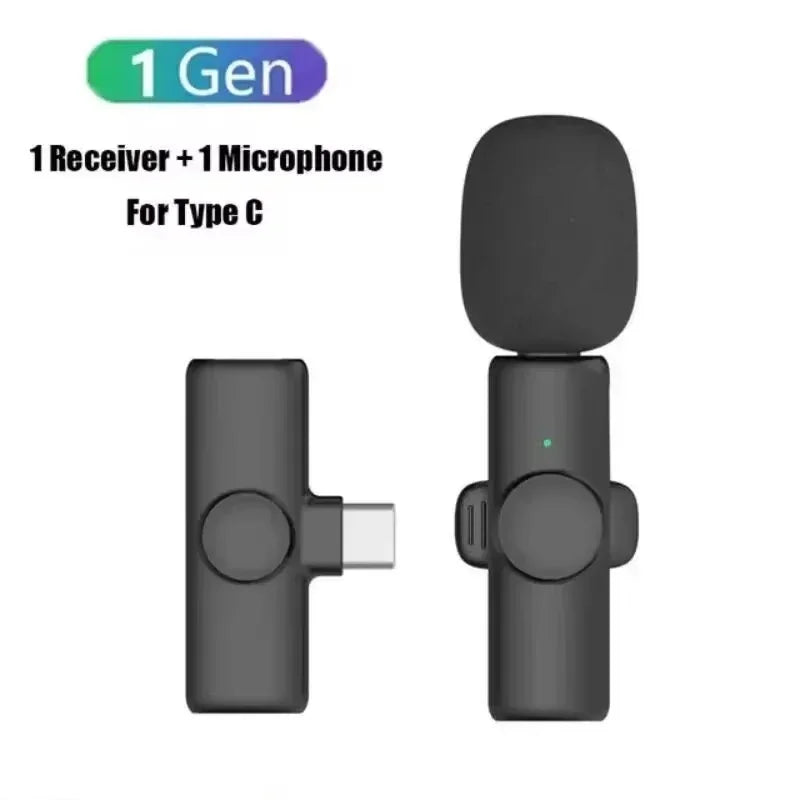 VIKEFON K11 Wireless Lavalier Microphone for iPhone and Android