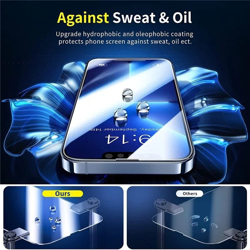 1-5 Pack Tempered Glass Screen Protector iPhone 17 16 15 14 13 12 11 X XR XS SE 8 7 6 Pro Max Mini
