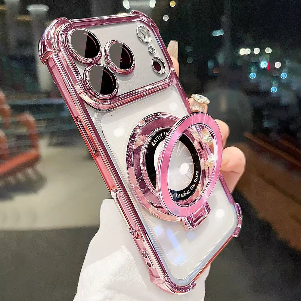 MagSafe Stand Holder Case with Lens Protection for iPhone
