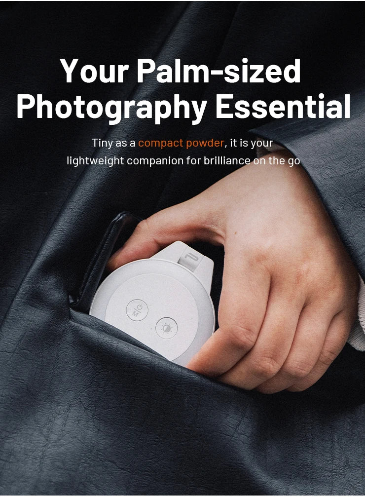 PGYTECH Magnetic MagSafe LED Fill Light for iPhone - Professional Lighting
