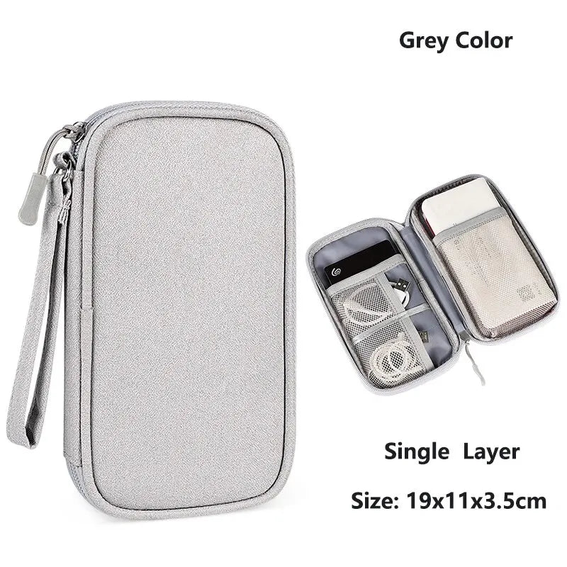 Cable Organizer Bag, Waterproof Travel Electronics Case