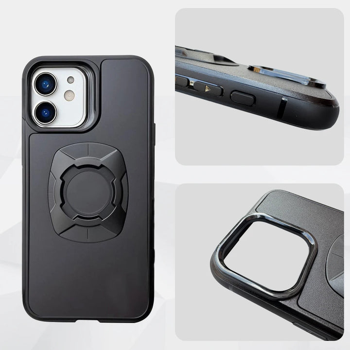 Car air vent phone holder with phone securely mounted