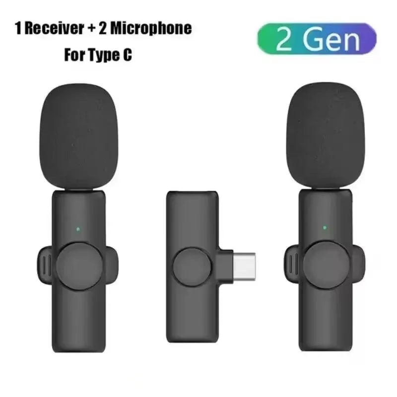 VIKEFON K11 Wireless Lavalier Microphone for iPhone and Android