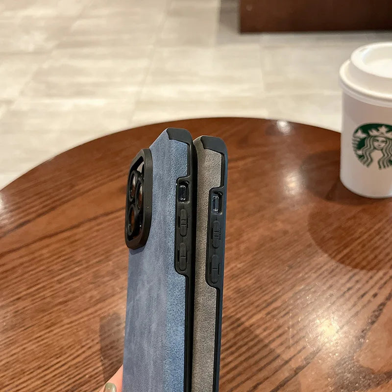 Shockproof Matte Silicone iPhone Case with Camera Lens Protection