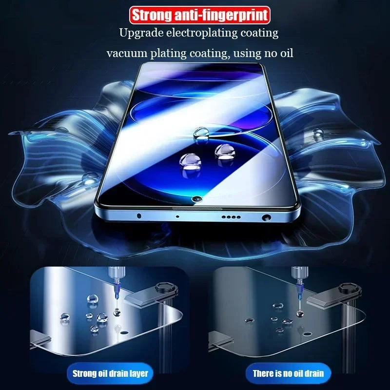 3-5 Pack Tempered Glass Xiaomi Redmi Note 13 12 Pro 13C 12C Screen Protector HD Anti-Scratch Film