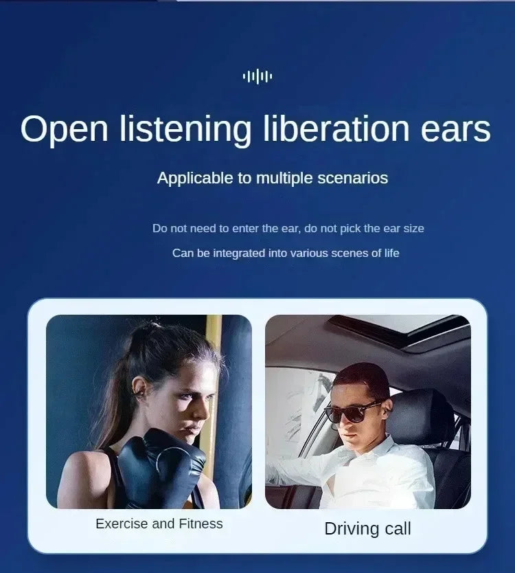 DIXSG Bluetooth 5.3 Ear Hook Wireless Earbuds for Sports and Music