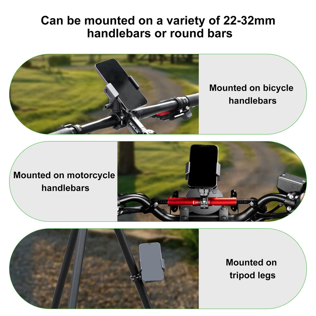FANAUE Motorcycle Phone Holder – Extension Handlebar Ball Head Mount