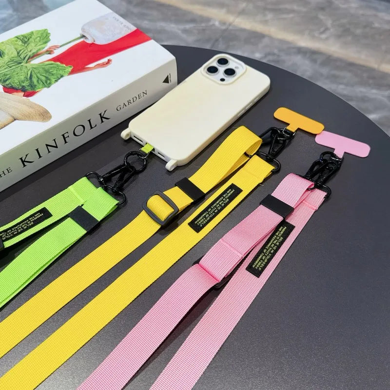 Adjustable Lanyard 140CM Crossbody Neck Cord Wrist Strap All Phone Cover Case Chain Fashion Anti Loss Outdoor Two Hooks Rope