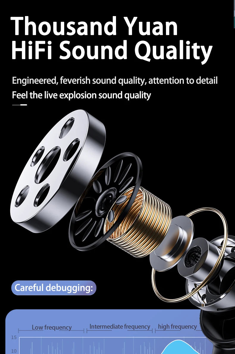 OLOEY Mini TWS Bluetooth 5.3 Earbuds - Compact Noise Cancellation