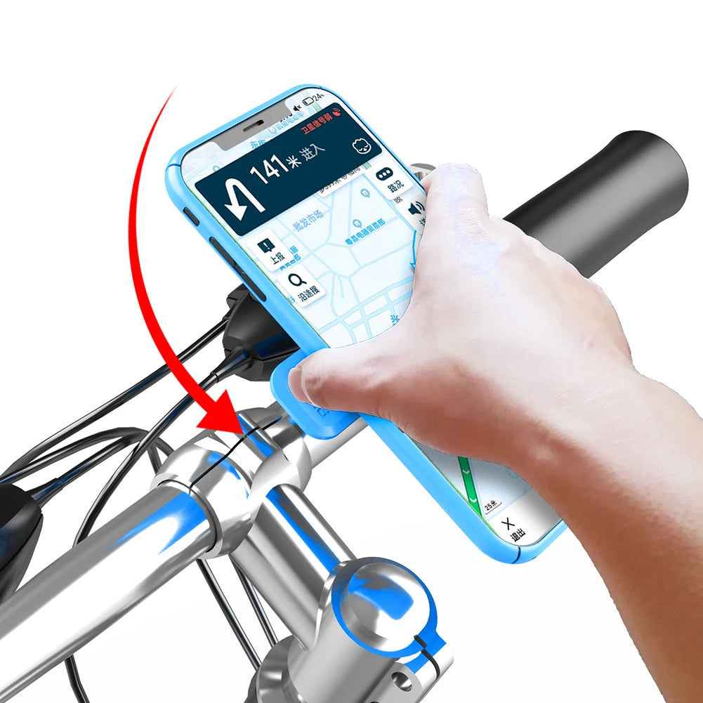 Shockproof Motorcycle Bike Phone Holder Handlebar Mount 4.7-7.2"