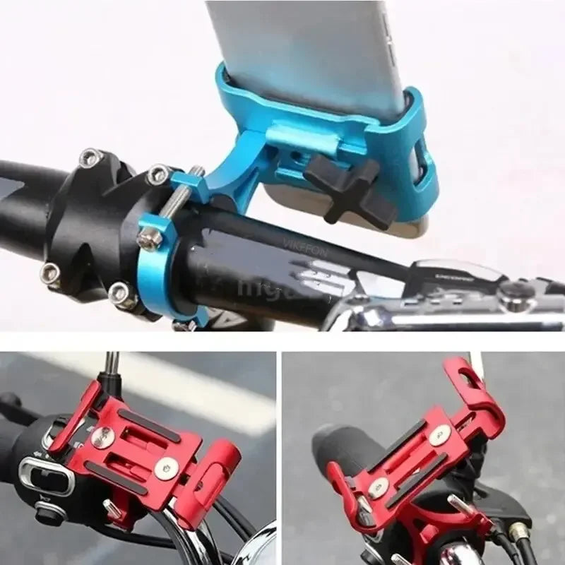 VIKEFON Aluminum Motorcycle Bike Phone Holder – Anti-Slip Universal GPS Mount