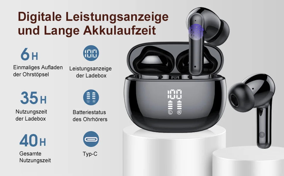 PYLV TWS Bluetooth 5.3 In-Ear Earbuds - Wireless Earbuds for Music Lovers