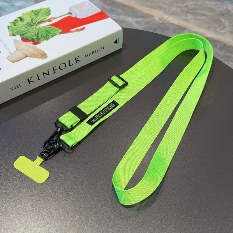 Adjustable Lanyard 140CM Crossbody Neck Cord Wrist Strap All Phone Cover Case Chain Fashion Anti Loss Outdoor Two Hooks Rope