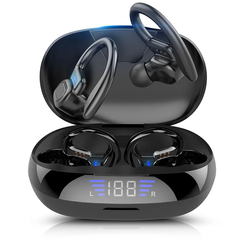 Otemkay VV2 Bluetooth 5.1 Sport Earphones | Earhook Over-Ear Buds | 13mm HiFi Running Headphones