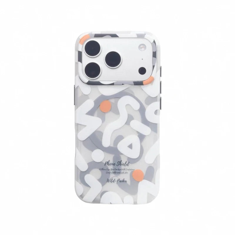 Geometric Graffiti iPhone 13-17 MagSafe Case | Style & Protection