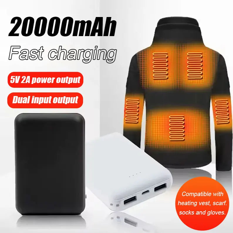Best Power Bank for Heated Clothing Vest - 20000mAh Portable Charger — power bank for heated vest