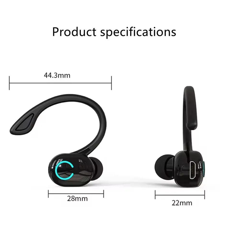 MEZSN OWS Ear Hook Wireless Headphones - Active Noise Cancellation Earbuds