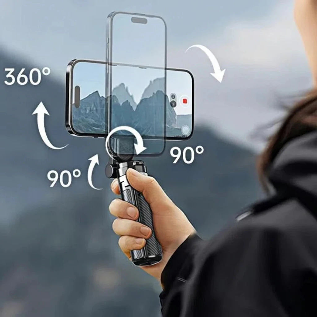 4-in-1 Magnetic Selfie Stick Bluetooth Remote 360° Rotation