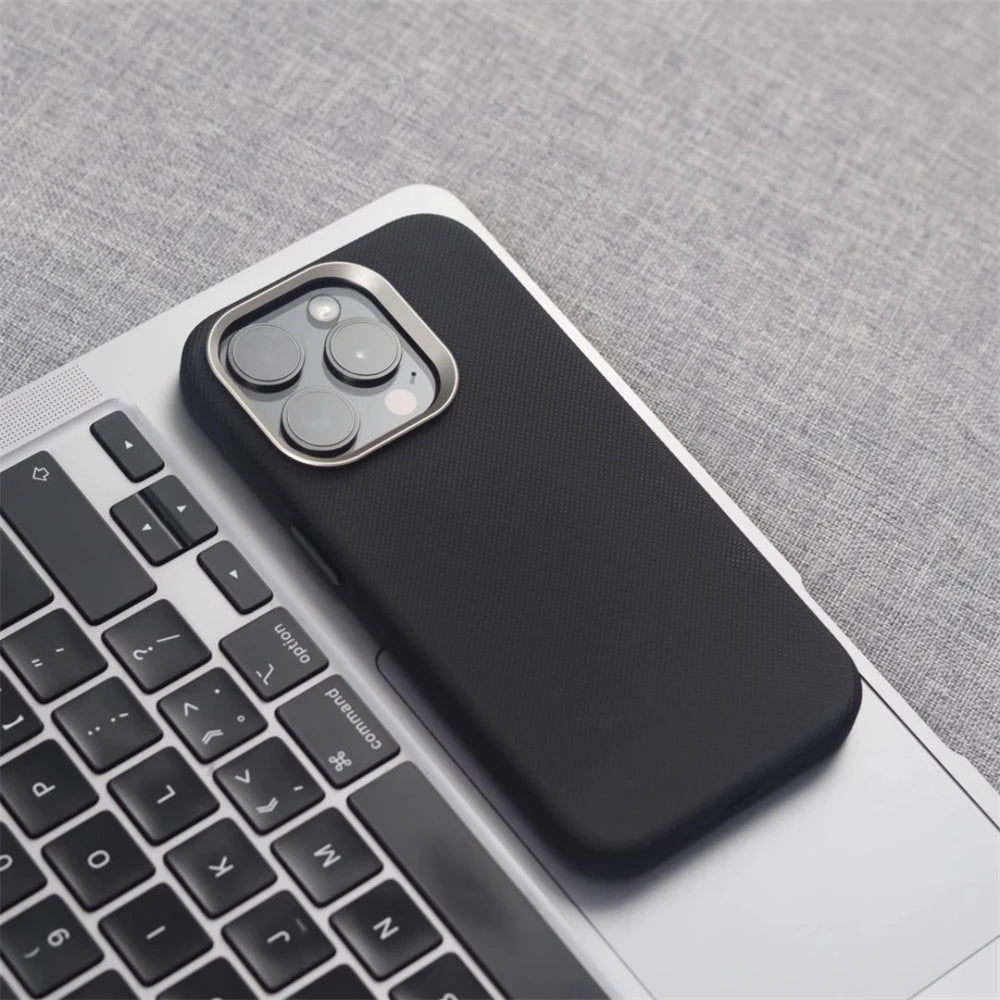 Buy Luxury MagSafe Leather Case 2026 – Alloy Lens Frame | Free Shipping & Fast Delivery