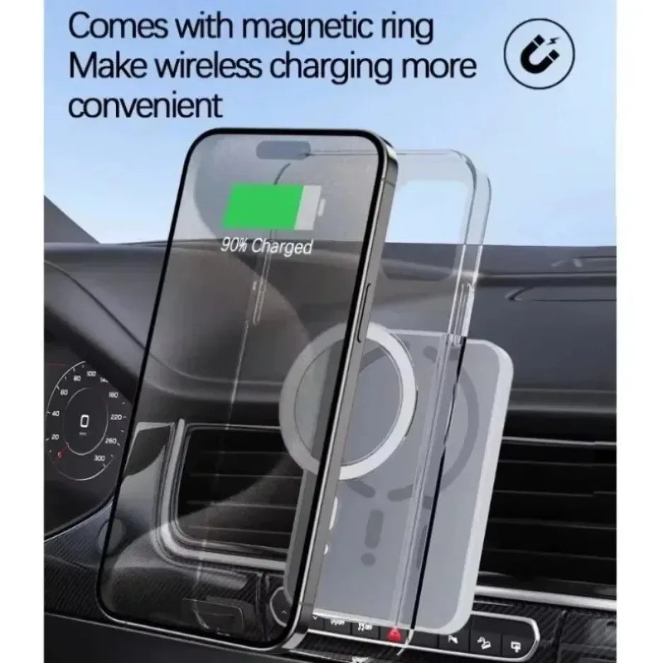 MagSafe Wireless Car Charger Air Vent Mount – 15W Fast Charging, 360 Rotation
